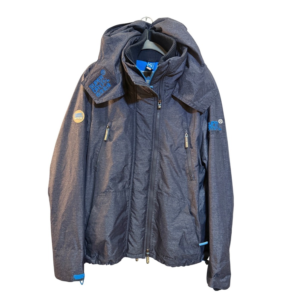 Superdry Wind Attacker Jacket 2XL GreyBlue Triple Zip Japanese Techwear FLAW